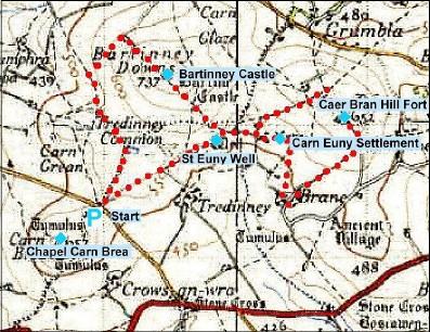 Circular walk Chapel Carn Brea Circular walk Chapel Carn Brea